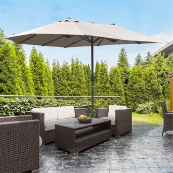 Outdoor beach umbrella/Double-Sided Market Umbrella  ( Amazon Shipping)（Prohibited by WalMart）
