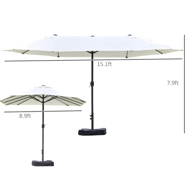 Outdoor beach umbrella/Double-Sided Market Umbrella  ( Amazon Shipping)（Prohibited by WalMart）