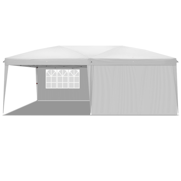 3 x 6m Two Windows Practical Waterproof Folding Tent White