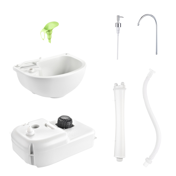  Portable Camping Sink w/Towel Holder & Soap Dispenser - Hand Wash Basin Stand  - For Outdoor Events, Gatherings, Worksite & Camping（No shipments on weekends）