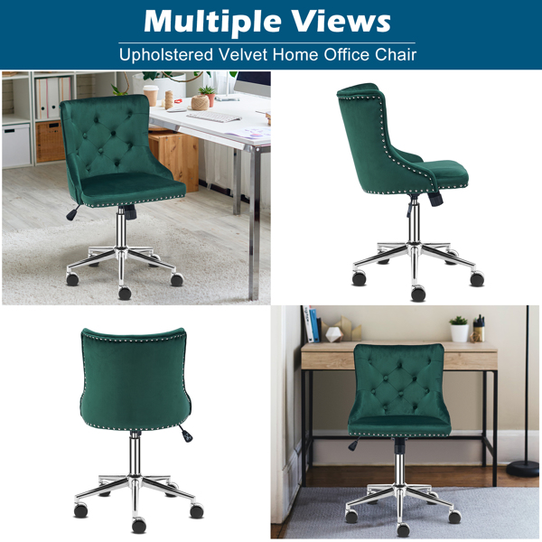Back pull point velvet emerald indoor leisure chair simple Nordic style
