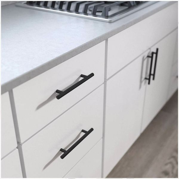  Kitchen Cabinet Pulls Stainless Steel Cupboard Drawer T Bar Handles