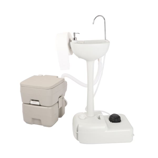  Portable Removable Outdoor Hand Sink with Portable Toilet  （Same as 46793540）