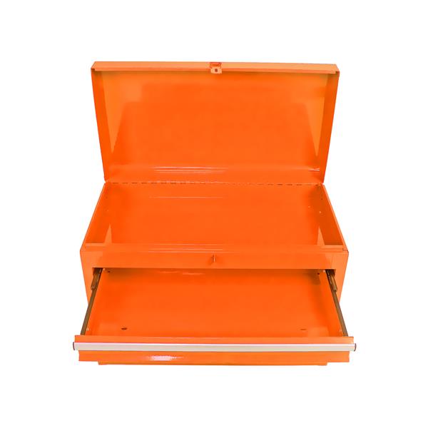 Detachable 5 Drawer Tool Chest with Bottom Cabinet and One Adjustable Shelf--Orange