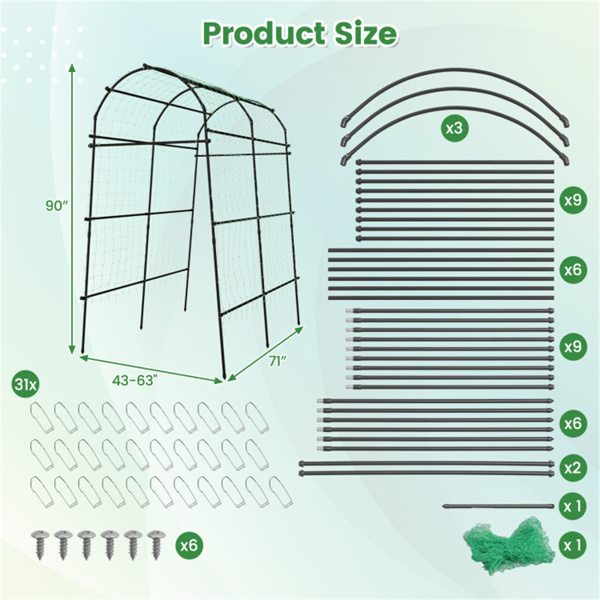 Garden Arch Trellis，Metal Structure