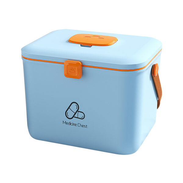  Joybos®  Blue Household Double-Layer Medicine Box