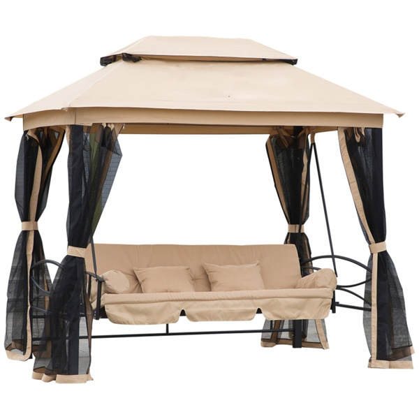 3-Seat Patio Swing Chair 