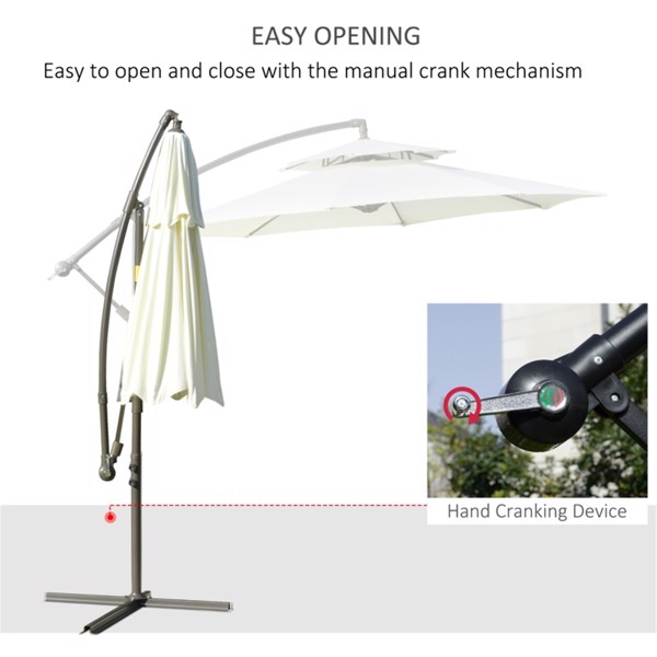 Outdoor beach umbrella/Cantilever Umbrella  ( Amazon Shipping)（Prohibited by WalMart）