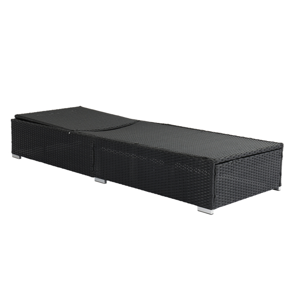 Three-Piece Flat Bed Black Four-Wire