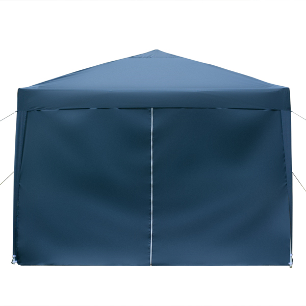 3 x 3m Two Doors & Two Windows Practical Waterproof Right-Angle Folding Tent Blue