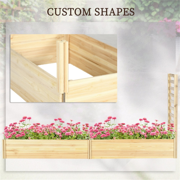 Wooden Planter、Flower shelf,Wood Planter Box