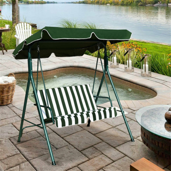 2-Seat Patio Swing Chair with awning