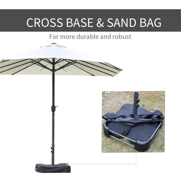 Outdoor beach umbrella/Double-Sided Market Umbrella  ( Amazon Shipping)（Prohibited by WalMart）