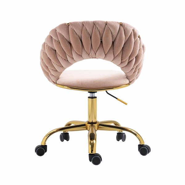 Computer Chair Office Chair Adjustable Swivel Chair Fabric Seat Home Study Chair