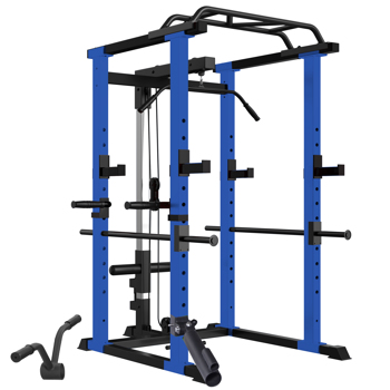 Home Gym sets Multi-functional Power Cage,Home Adjustable Pullup Squat Rack 1000Lbs Capacity Comprehensive Fitness Barbell Rack