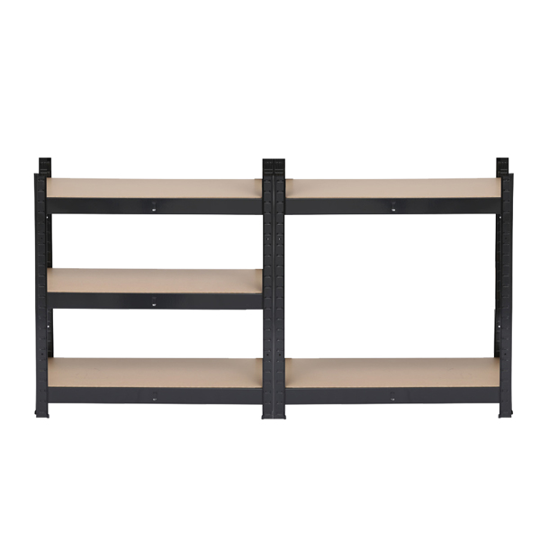 45 x 90 x 180cm 5 Tiers Powder Coated Storage Rack Black