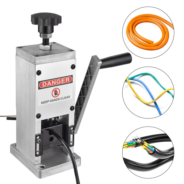 Manual Wire Stripping Machine, Spare panel offered to fit 1/16" to 1" wire, Visible Stripping Depth Reference, Manual & Drill-driven Stripping ( No shipments on weekends)