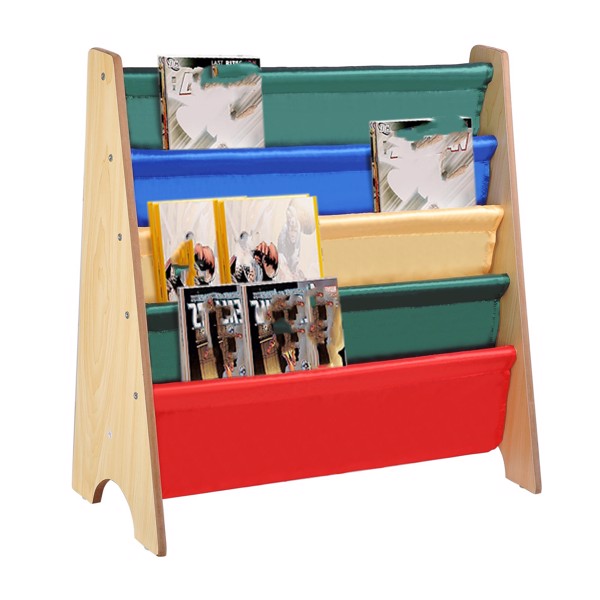 Kids Sling Bookshelf, Magazine/Book Rack,Book Organizer（No shipment on weekends）