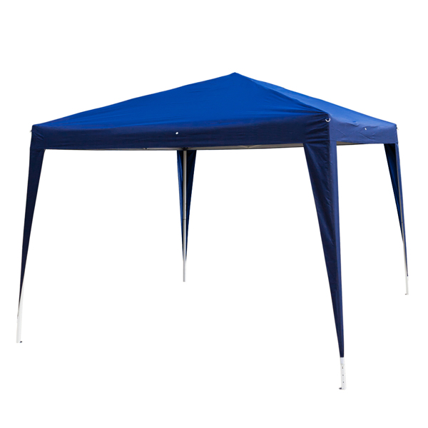 3 x 3m Two Doors & Two Windows Practical Waterproof Right-Angle Folding Tent Blue