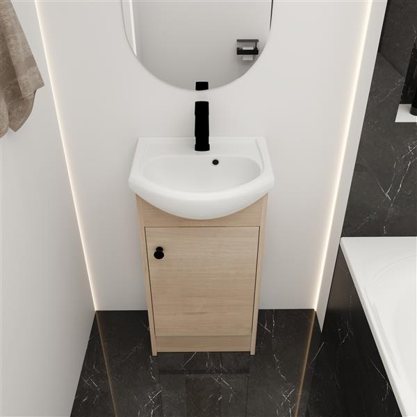 18 Inch Bathroom Vanity, Small Bathroom Vanity With Sink, Bathroom Vanity and Sink Combo