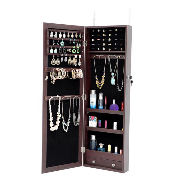 Fashion Simple Jewelry Storage Mirror Cabinet Can Be Hung On The Door Or Wall