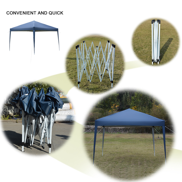 3 x 3m Practical Waterproof Right-Angle Folding Tent Blue