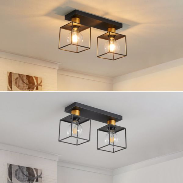 Kimbler 2-Semi Flush Mount Kitchen Pendent Light[No Bulb][Unable to ship on weekends, please place orders with caution]