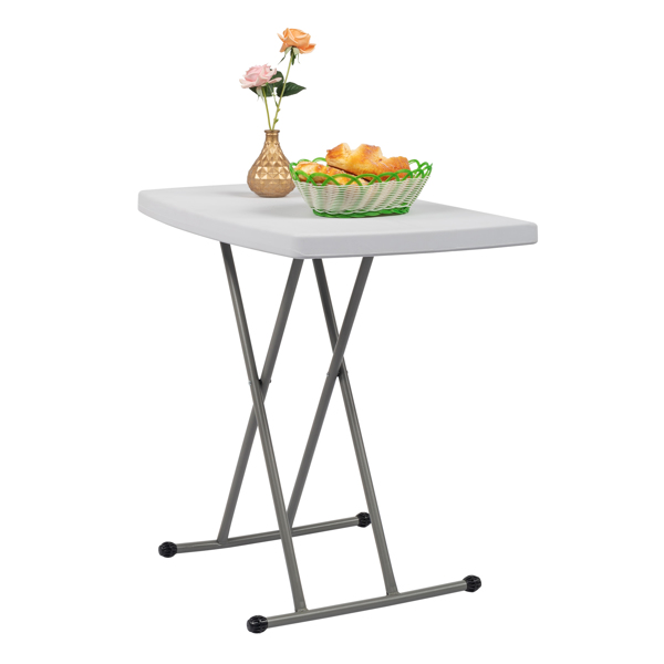 76*50*70.5cm Liftable Garden Plastic Table White