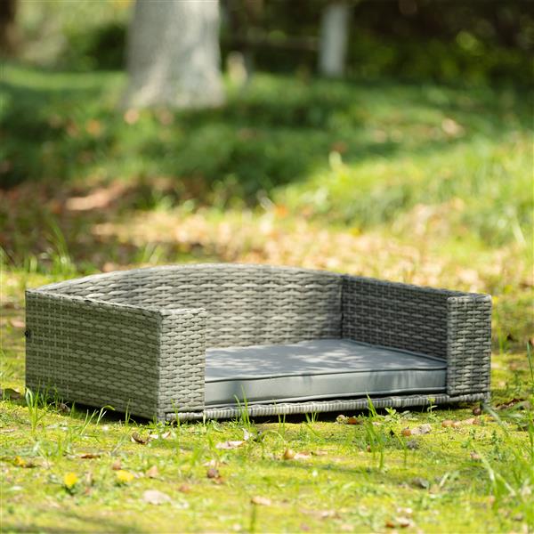 Dog Bed, Pet Bed, Pet Enclosures, Pet Outdoor Furniture, Pet Patio Furniture, Seasonal PE Wicker Pet Furniture, Dog Bed With Cushion