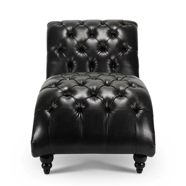 Tufted  Armless Chaise Lounge