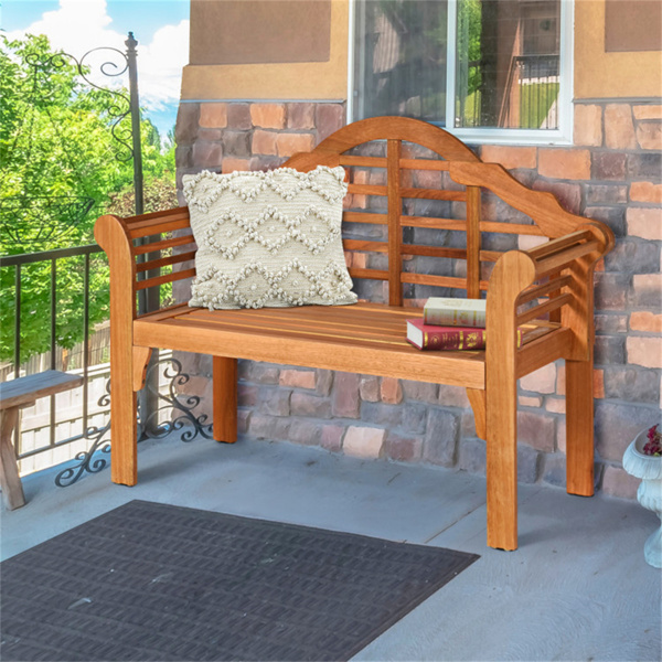 Wooden garden benches can be folded for garden patio furniture