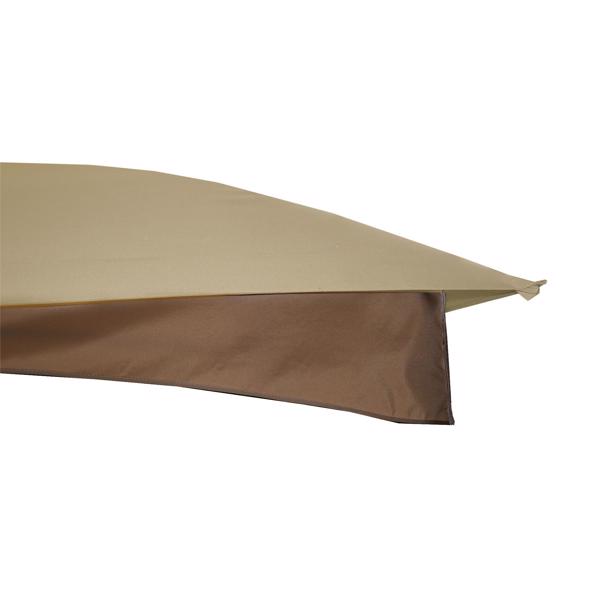 Replacement Canopy Top for Heavy Duty Gazebo Roof Gazebo Top with Air Vent 10X12 Gazebo Cover Replacement Top Only (beige)