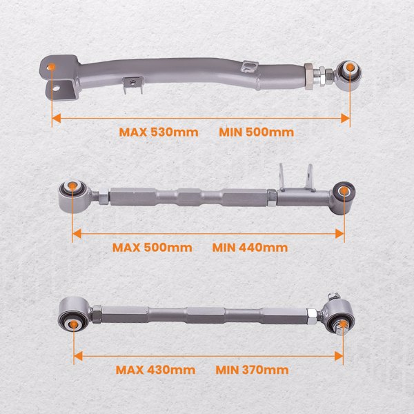 Rear Lateral Link Control Arms Bars for Subaru Impreza Forester Legacy GC GD GG