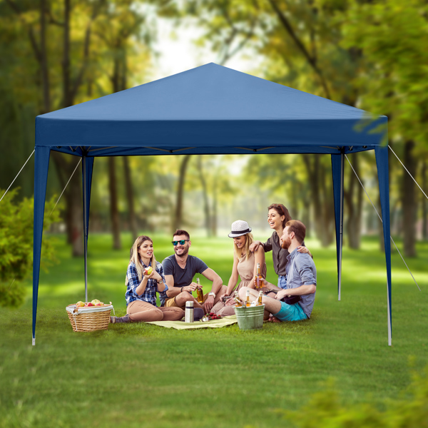 3 x 3m Practical Waterproof Right-Angle Folding Tent Blue