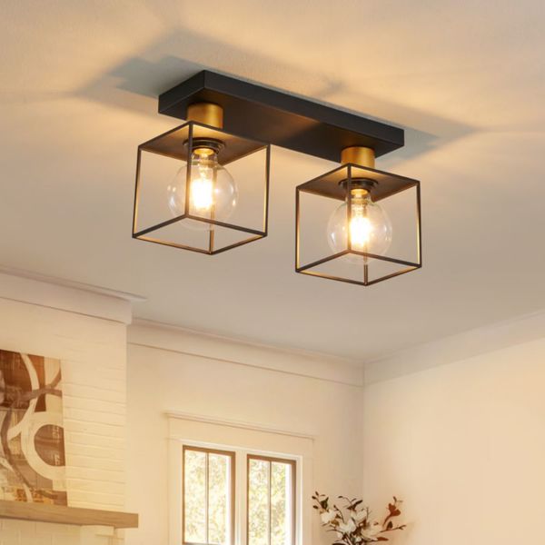 Kimbler 2-Semi Flush Mount Kitchen Pendent Light[No Bulb][Unable to ship on weekends, please place orders with caution]