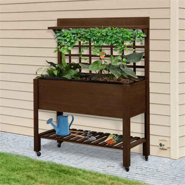 Wooden Planter、Flower shelf,Wood Planter Box,Wooden Garden Box