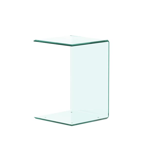 Whole Tempered Glass Coffee Table Clear End Table Transparent  Side Table for Room