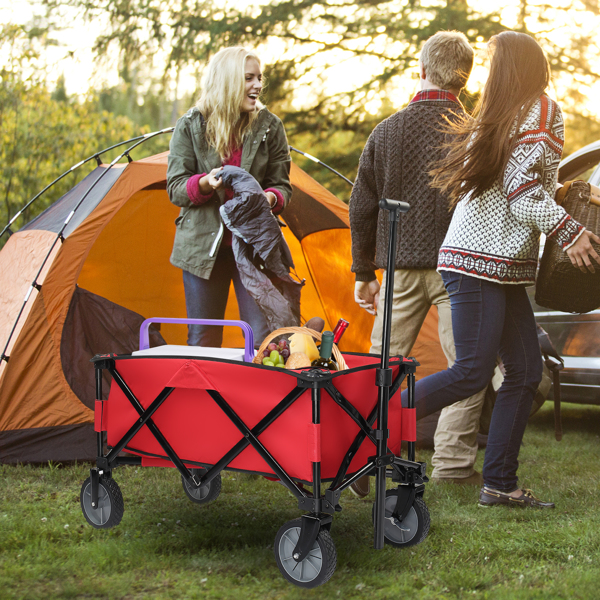 Collapsible Outdoor Wagon Red