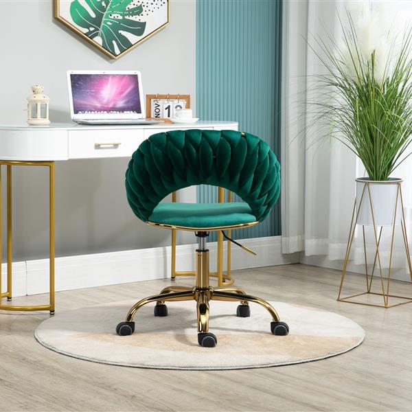 Computer Chair Office Chair Adjustable Swivel Chair Fabric Seat Home Study Chair