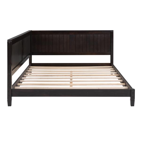 Full Size Wood Daybed/Sofa Bed, Espresso