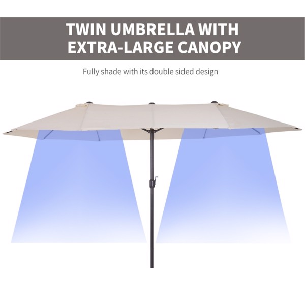 Outdoor beach umbrella/ Double-SidedMarket Umbrella   ( Amazon Shipping)（Prohibited by WalMart）