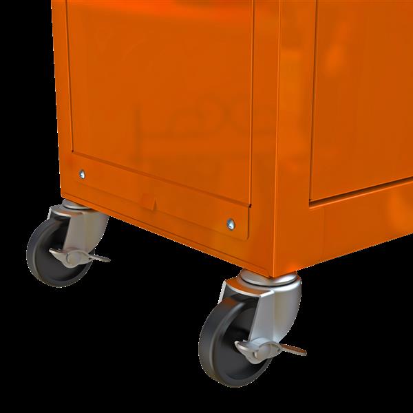 High Capacity Rolling Tool Chest with Wheels and Drawers, 8-Drawer Tool Storage Cabinet--ORANGE