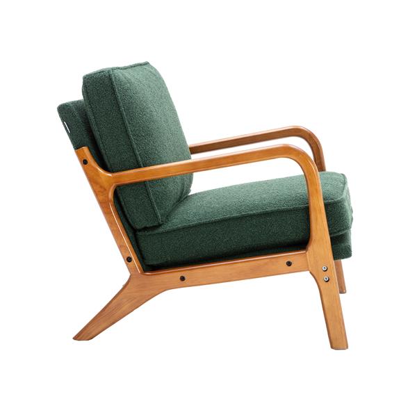 Wood Frame Armchair,  Modern Accent Chair Lounge Chair for Living Room