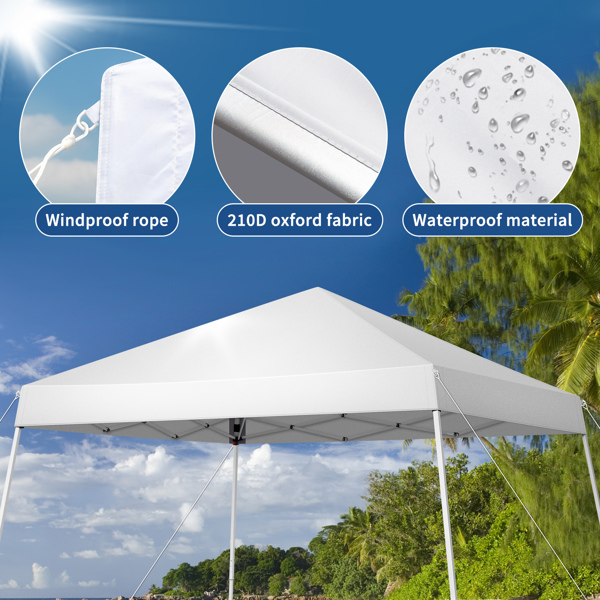 3 x 3M Portable Home Use Waterproof Folding Tent White