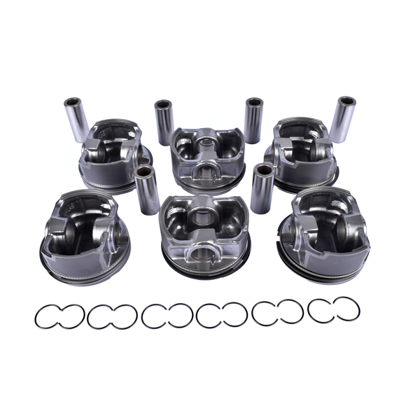 6pcs 84.00mm Pistons & Rings Set For BMW E46 E39 E60 E83 E85 M54B25 11257512526