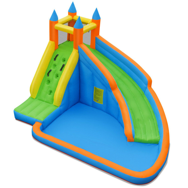 Inflatable  Bounce House Jumper with Water Slide without Blower