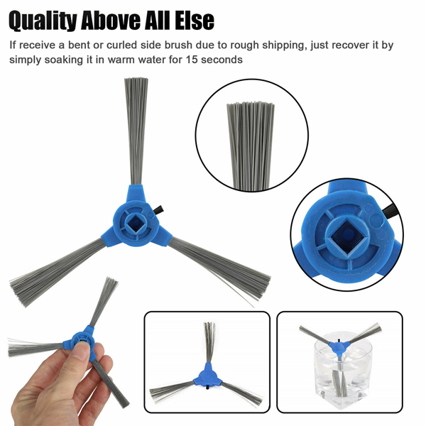 适用Eufy RoboVac 11S/30/30C/15C/12/35C/11S Max/15C Max/30C Max扫地机侧刷 1pc（周末不发货）（tk,temu下自提）-2