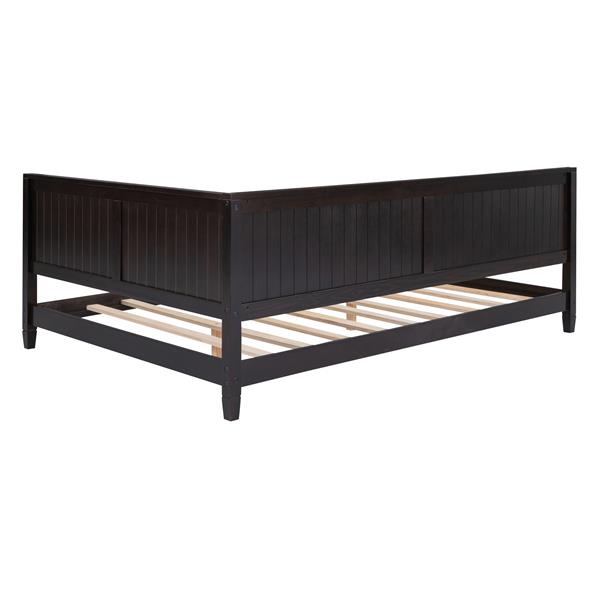 Full Size Wood Daybed/Sofa Bed, Espresso