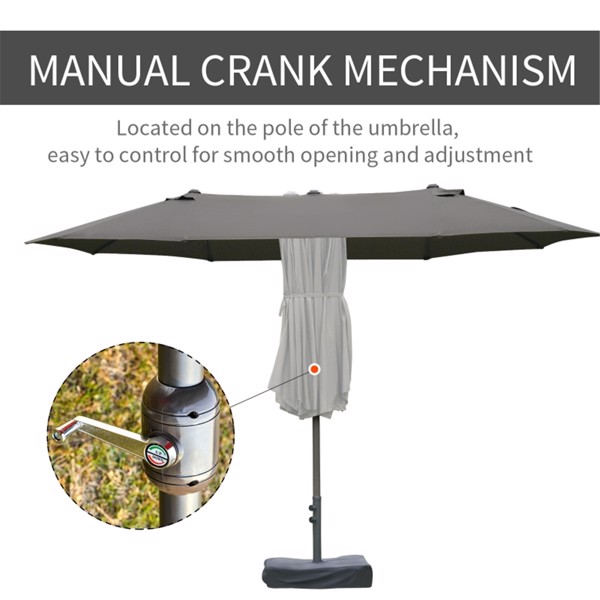 Outdoor beach umbrella/Double-Sided Market Umbrella  ( Amazon Shipping)（Prohibited by WalMart）