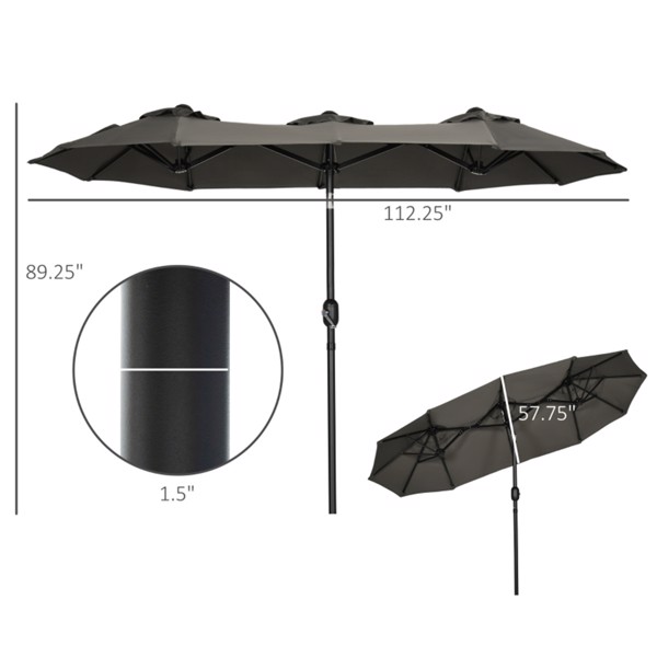 Outdoor beach umbrella /Double-sided Umbrella  ( Amazon Shipping)（Prohibited by WalMart）